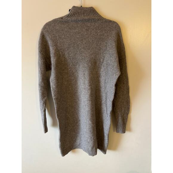 Massimo Dutti Turtleneck Wool Cashmere Sweater Dress - Picture 2 of 8